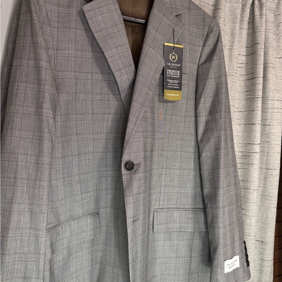 J.M Haggar Glen Plaid Sharkskin suit Jacket & pant